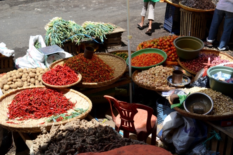 A market in Makassar, Sulawesi
