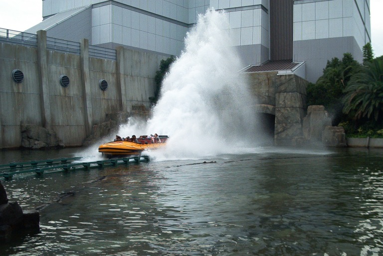 The Jurassic Park River Adventure will get you SOAKED!