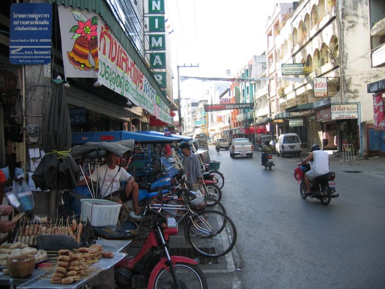 The border market at Mae Sot in Thailand