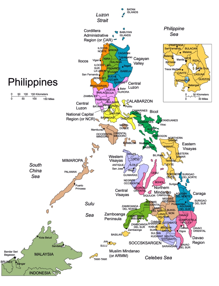 Map of the Philippines (click to enlarge)