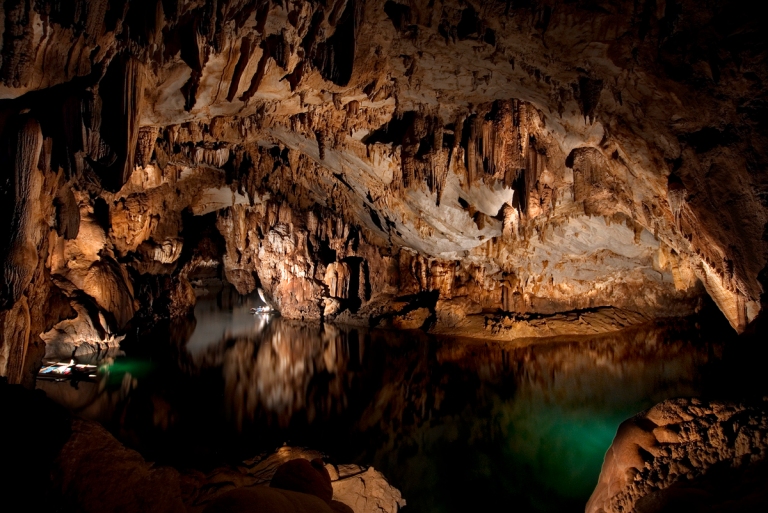 The famous underground river at Puerto Princesca